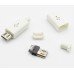 Штекер Micro USB 5pin білий (ковпачок) 7мм.