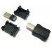 Зображення Штекер Mini USB 5pin розбірний прямий у категорії USB