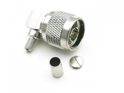 Зображення Штекер N-TYPE обтискний || 90&deg; під кабель RG58 у категорії N-TYPE - ПЕРЕХІДНИКИ