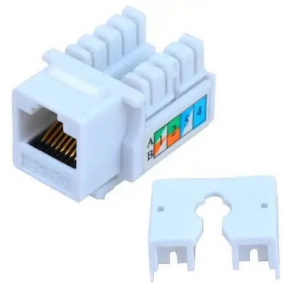 Зображення Модуль RJ-45 Keystone 5-ої категорії , з заглушкою у категорії ІНТЕРНЕТ 8P8C ,RJ45
