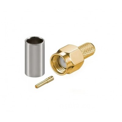 Зображення Штекер RP-SMA plug | RG-58 обтискний у категорії SMA - ШТЕКЕРА ТА ГНІЗДА
