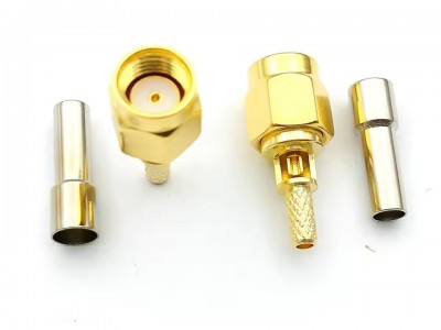 Зображення Штекер RP-SMA plug || RG-174 обтискний у категорії SMA - ШТЕКЕРА ТА ГНІЗДА