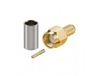 Зображення Штекер RP-SMA plug | RG-58 обтискний у категорії SMA - ШТЕКЕРА ТА ГНІЗДА
