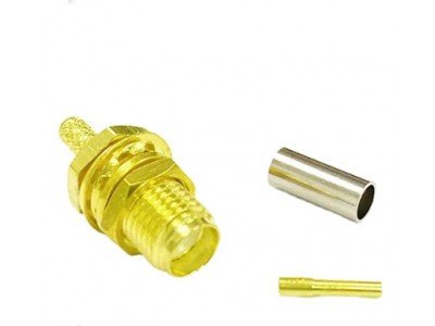 Зображення Гніздо SMA jack  || RG-174 обтискний у категорії SMA - ШТЕКЕРА ТА ГНІЗДА