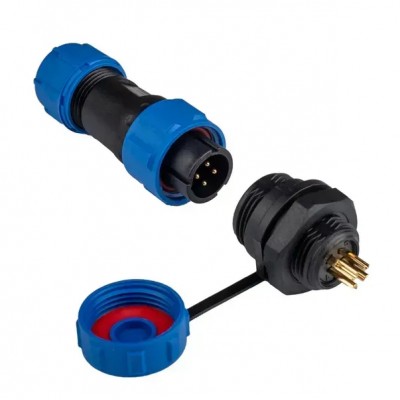Конектор SP13-4L 4pin комплект || водонепроникний IP68
