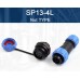 Конектор SP13-4L&nbsp;4pin&nbsp;комплект || водонепроникний IP68