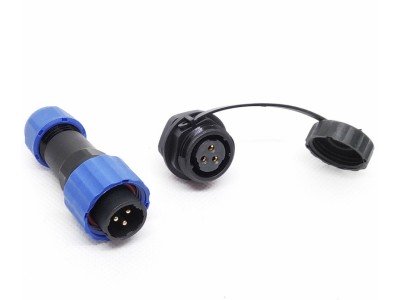 Зображення Конектор SP13-3L&nbsp;3pin&nbsp;комплект || водонепроникний IP68 у категорії Штекер DC