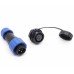 Зображення Конектор SP13-3L&nbsp;3pin&nbsp;комплект || водонепроникний IP68 у категорії Штекер DC