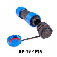 Конектор SP16-4L 4pin комплект || водонепроникний IP68 Конектор SP16-4L 4pin комплект || водонепроникний IP68