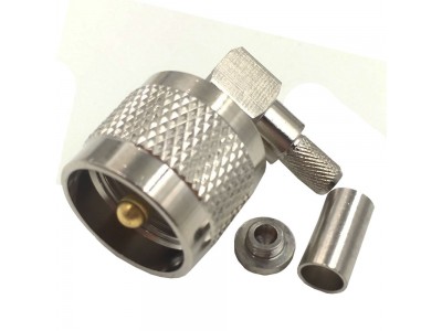 Зображення Штекер UHF обтискний || 90&deg; під кабель RG-58 у категорії UHF- штекера та гнізда
