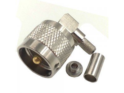 Зображення Штекер UHF обтискний || 90&deg; під кабель RG-58 у категорії UHF- штекера та гнізда