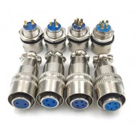 Роз'єм XS12 швидкороз'ємний 3pin (штекер кабельний + гніздо монтажне)