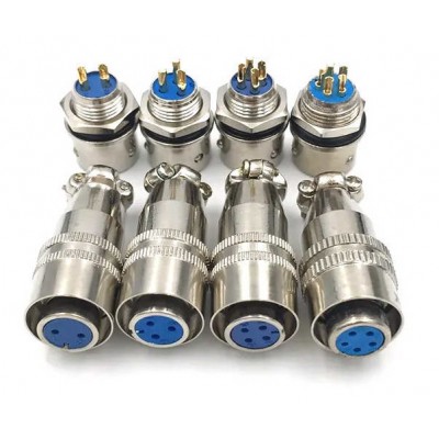 Зображення Роз'єм XS12 швидкороз'ємний 2pin (штекер кабельний + гніздо монтажне) у категорії Штекера та гнізда