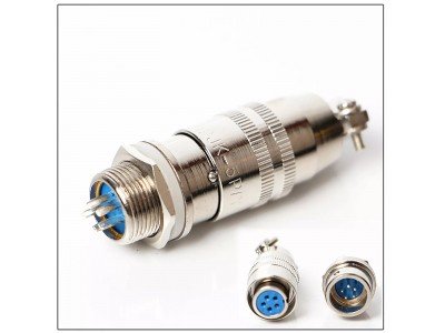 Зображення Роз'єм XS12 швидкороз'ємний 5pin (штекер кабельний + гніздо монтажне) у категорії Штекера та гнізда