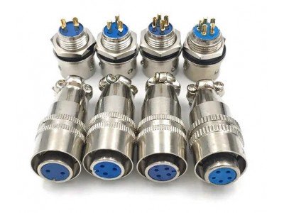 Зображення Роз'єм XS12 швидкороз'ємний 3pin (штекер кабельний + гніздо монтажне) у категорії Штекера та гнізда