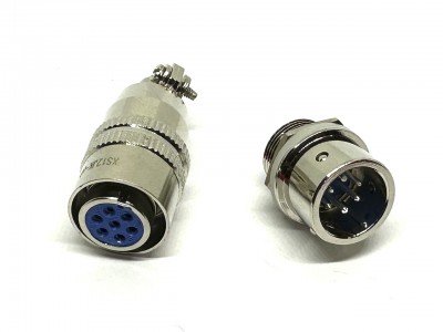 Зображення Роз'єм XS12 швидкороз'ємний 6pin у категорії Конектори