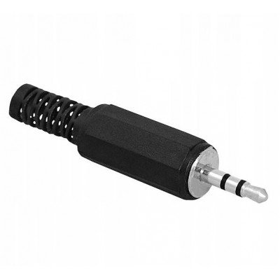 Зображення Штекер 2.5 стерео || 15мм пластик чорний у категорії Джек 2.5 мм