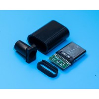 Штекер Type-C під шнур,чорний