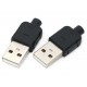 Штекер USB A 5pin розбірний || короткий чорний Штекер USB A 5pin розбірний || короткий чорний