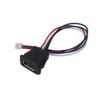 Гніздо USB-A || врізне 4pin PH2.0 100mm