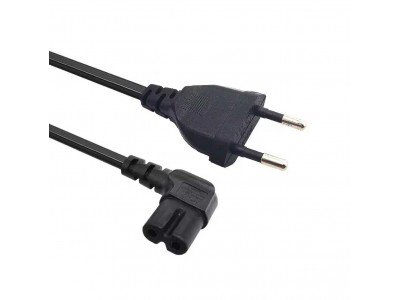 Зображення Шнур мережевий 2x1.2m*0.75mm кутовий(пряма вилка) у категорії