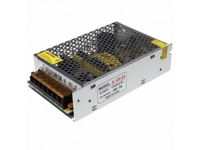 Зображення Блок живлення 24Vх 5.0Aх120W || перфарований не герметичний у категорії Блоки живлення