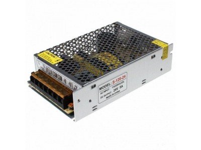 Зображення Блок живлення 24Vх 5.0Aх120W || перфарований не герметичний у категорії Блоки живлення