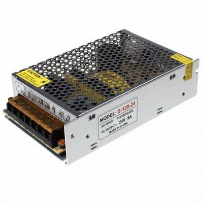 Зображення Блок живлення 24Vх 5.0Aх120W || перфарований не герметичний у категорії Блоки живлення