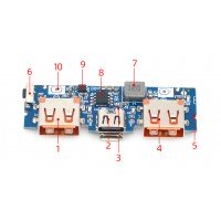 Контролер повербанку LX-LBU2C || Dual USB 5V 2.4A Контролер повербанку LX-LBU2C || Dual USB 5V 2.4A