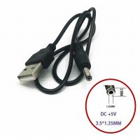 Шнур живлення 3.5x1.35мм || прямий  1.0 метр