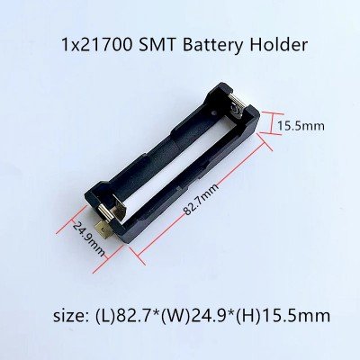 Холдер 1Х21700 SMT , код: 2002014 у категорії 21700 – Купити зараз! Зображення Холдер 1Х21700 SMT у категорії 21700