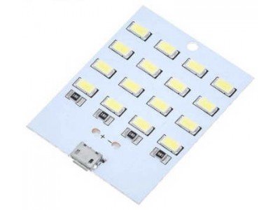 Зображення Світлодіодна планка 5730х16 || 5Vх400мА microUSB у категорії Світлодіодні стрічки