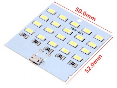 Зображення Світлодіодна планка 5730х20 || 5Vх450мА microUSB у категорії Світлодіодні стрічки