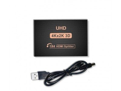 Зображення Сплітер HDMI 1х4 FullHD 1080P 3D у категорії Модулятори hdmi