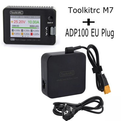 Зарядний пристрій ToolkitRC M7+ADP100  || 200W 10A 1-6S
