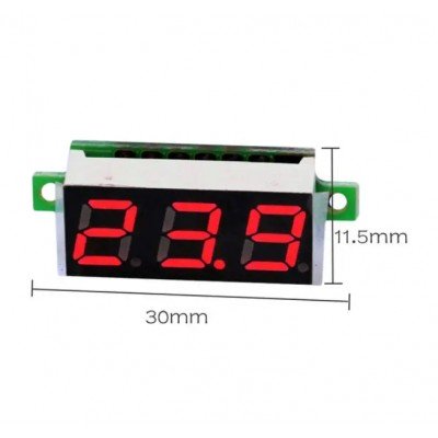 Зображення Вольтметр цифровий || DC 0-100V  0.36 RED у категорії ВОЛЬТМЕТРИ