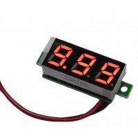 Вольтметр цифровий || DC 3.7-30V  0.28 Red