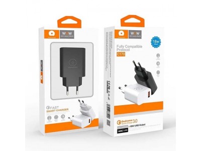 Зображення Зарядний пристрій WUW C170 QC3.0 18W у категорії ЗАРЯДНІ ПРИСТРОЇ