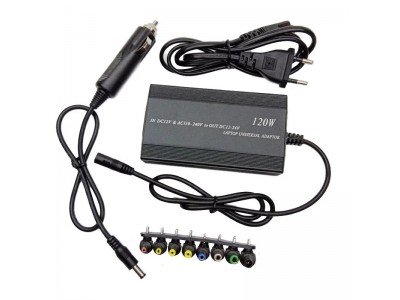 Зображення Блок живлення ноутбук універсальний  120W 12-24V у категорії БЛОК ЖИВЛЕННЯ НОУТБУК