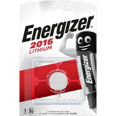 CR2016 Energizer || Батарейка , код: 1102076 у категорії 2016 – Купити зараз! Зображення CR2016 Energizer || Батарейка у категорії 2016