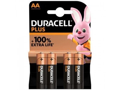 Зображення LR06 (AA) DURACELL Plus MN1500 1x4 у категорії Aa(r06)