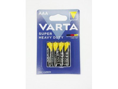 R03 (AAA) VARTA Super Heavy Duty 1x4