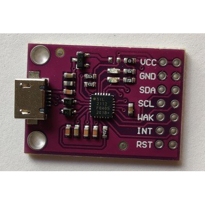 Зображення Адаптер USB-SMBus-I2C CP2112 у категорії ПРОГРАМАТОРИ