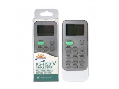 Зображення Пульт для кондиціонера Hisense KS-HS01V у категорії УНІВЕРСАЛЬНІ ПУЛЬТИ ДО КОНДИЦІОНЕРІВ