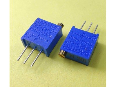 Зображення Резистор підстроювальний 3296W || 500 Ом у категорії ПІДСТРОЮВАЛЬНІ