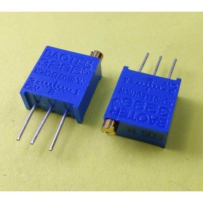 Зображення Резистор підстроювальний 3296W || 50 кОм у категорії ПІДСТРОЮВАЛЬНІ