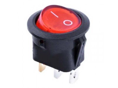 Зображення KCD5-2-101N RED || 3pin 6A 250V у категорії Перемикачі