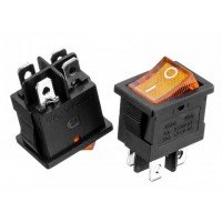 Перемикач з підсвіткою Daier KCD 1-4-201N жовтий