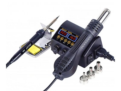 Паяльна станція JCD 8898 750W 2 в 1 паяльник + термофен
