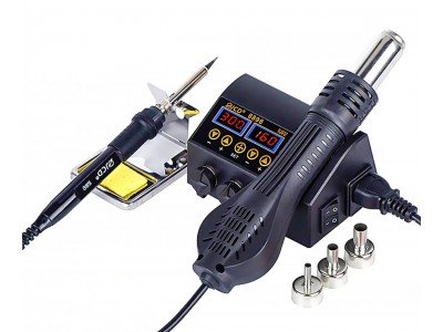 Зображення Паяльна станція JCD 8898 750W 2 в 1 паяльник + термофен у категорії ПАЯЛЬНИКИ